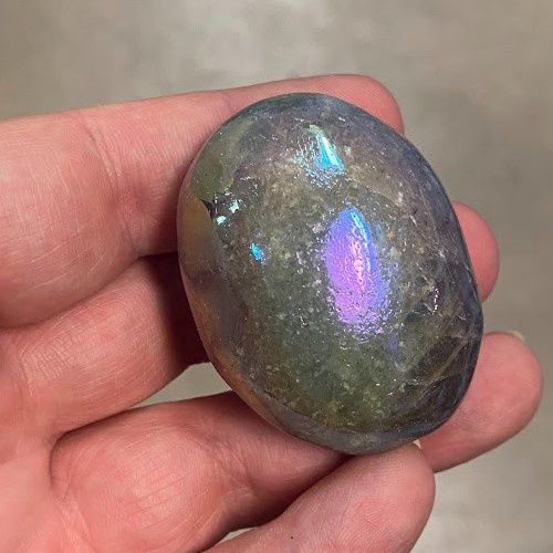 Labradorite Aura Palm Stone