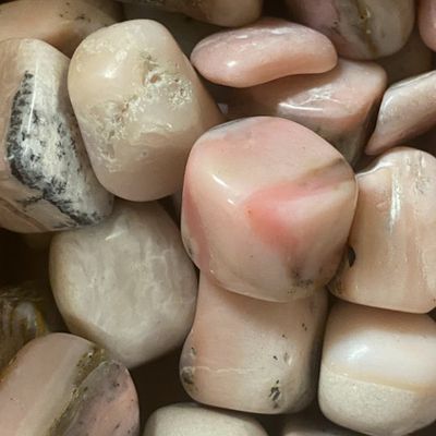 Opal Pink Tumbled Stone Ex Grade 1"-1.25"