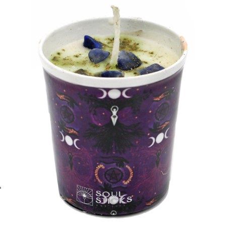 Candle Votive Scented Asst. 4&quot; / Soul Sticks, Type: Triple Moon Goddess