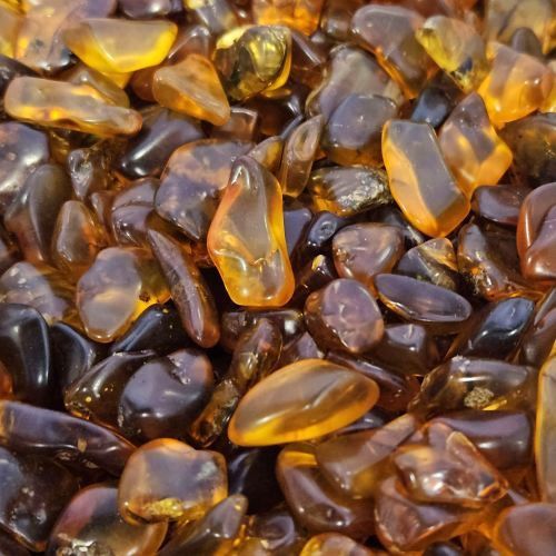Amber Tumbled Stone .25&quot;-.5&quot;