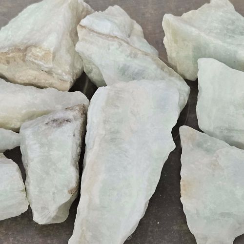 Calcite Caribbean Sky Blue Rough Stone .75&quot;-1.25&quot;