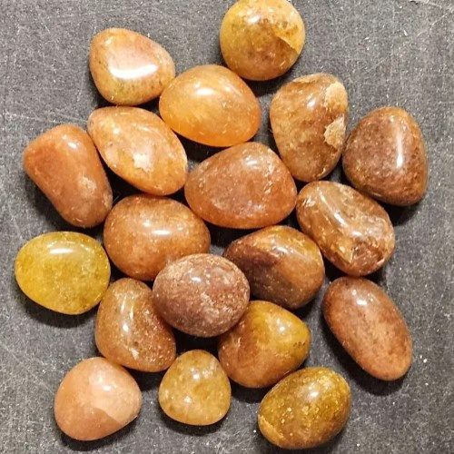 Aventurine Peach Tumbled Stone  .5&quot;-.75&quot;