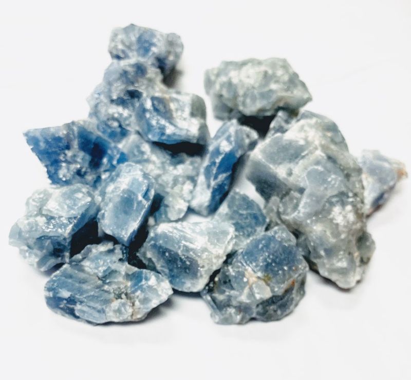 Calcite Blue Rough  .5&quot;-.75&quot;