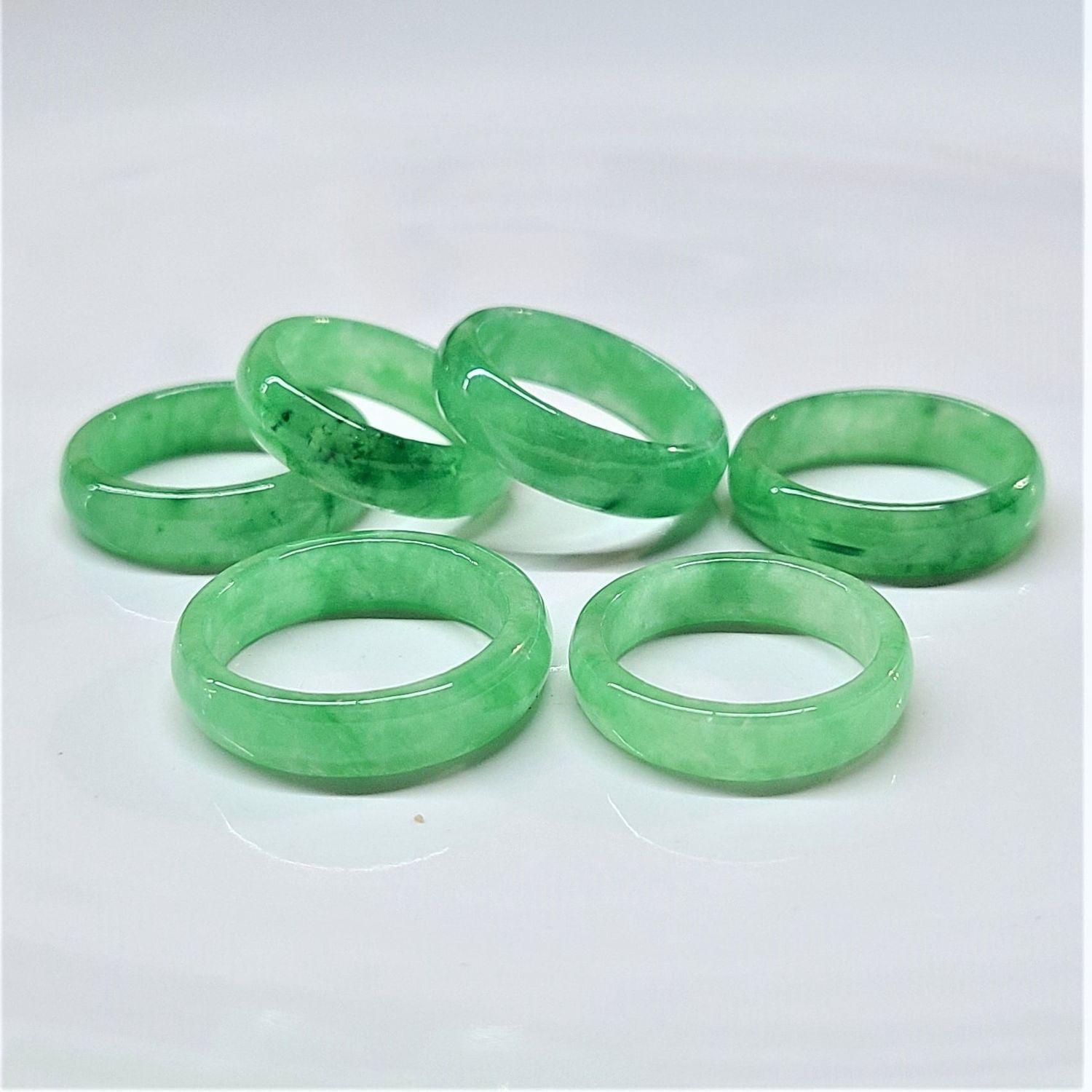 Ring Jade Gemstone Band Assorted Sizes