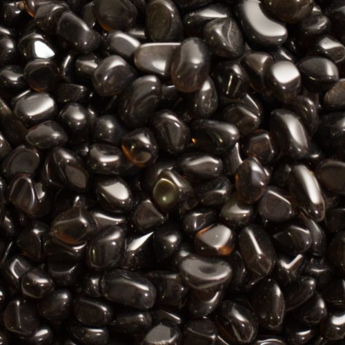 Apache Tear Tumbled Stone .5&quot;-.75&quot;