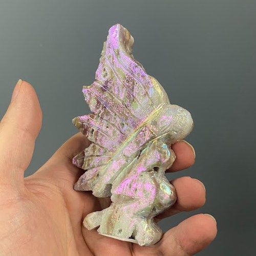 Agate Aura Fairy Carving 265g