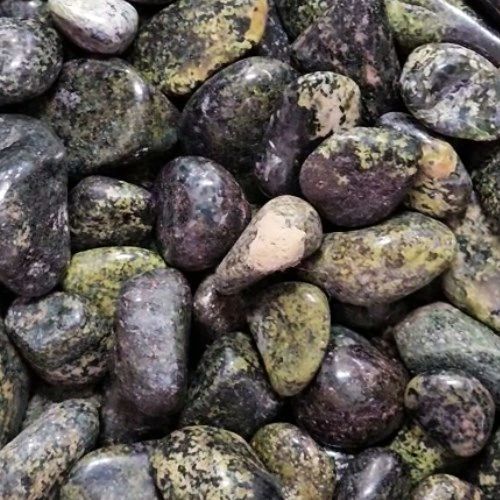 Jade Nephrite Dark Green Tumbled Stone 1&quot;-1.5&quot;