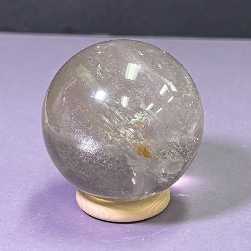 Quartz Sphere High Quality Lot 3 - Select, Type: A) Smoky High Flash 165g