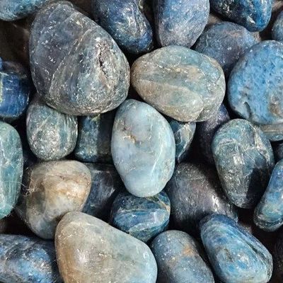 Apatite Blue  Tumbled Stone 1"-1.5"