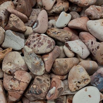 Opal Boulder Mexican Pink-Red Hand-Polished Tumbled Stone 1.25"-1.75"