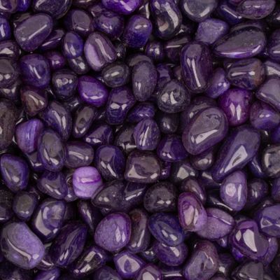 Agate Purple Dyed Tumbled Stone .75"-1"