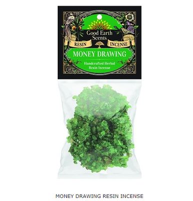 Money Drawing Resin - Good Earth Scents Resin Incense