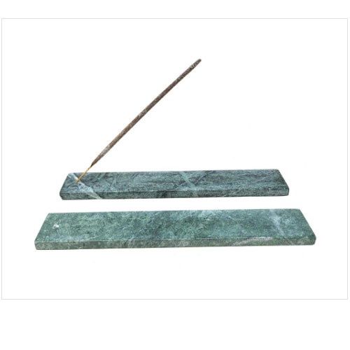 Green Marble Stone Incense Burner 10&quot;