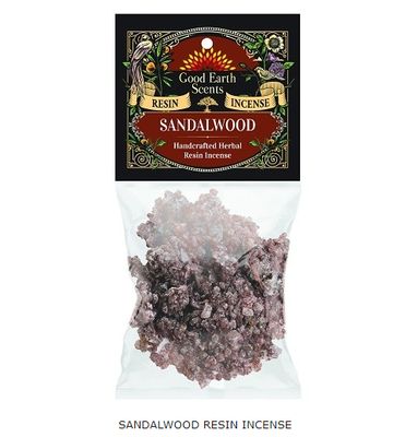 Sandalwood Resin - Good Earth Scents Resin Incense
