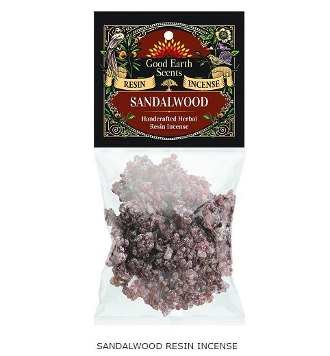 Sandalwood Resin - Good Earth Scents Resin Incense