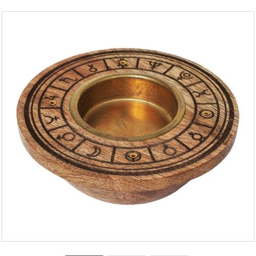 Wood Incense Burner Planet