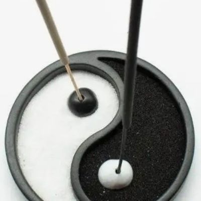 Incense Burner Yin Yang Two Sticks