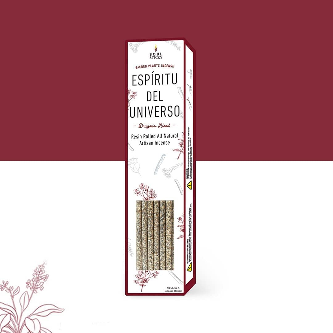 Soul Sticks Artisan Rolled Resin Incense Sticks 10/box, Scent: 7 Chakra Blend