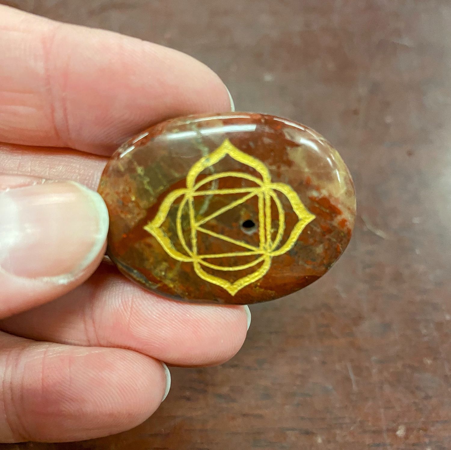 Seven Chakra Gem Stone Incense Burner, Type: Root