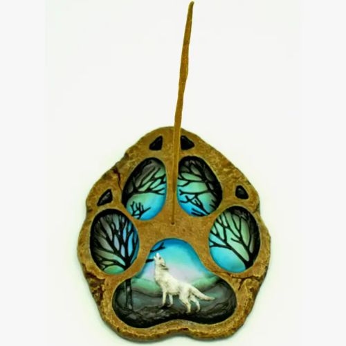 Incense Burner Wolf Paw 6x5