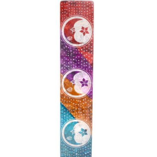Incense Burner Multi-Color Moon Sled 10&quot;