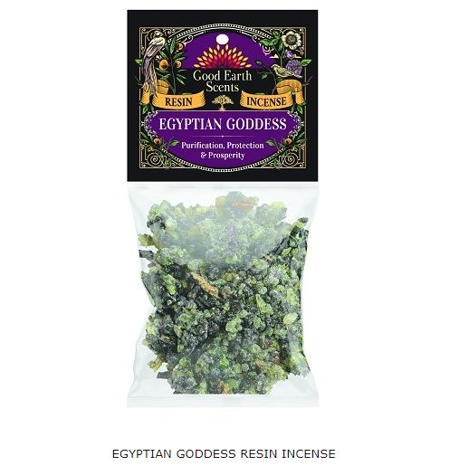 Egyptian Goddess Resin - Good Earth Scents Resin Incense