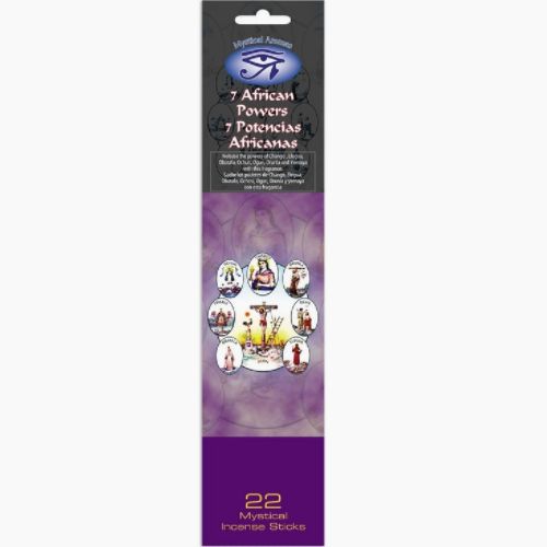 Mystical Aromas Incense Sticks 20/pack CLEARANCE, Type: 7 African Powers