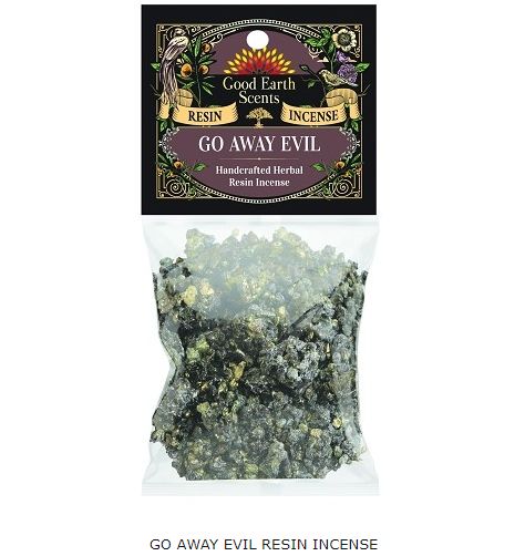Go Away Evil Resin - Good Earth Scents Resin Incense