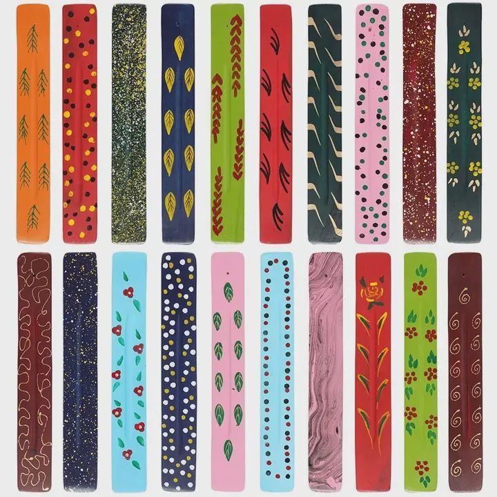 Incense Burner Stick Mango Wood Asst. Colors