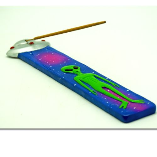Incense Burner Alien Little Green Man Standing