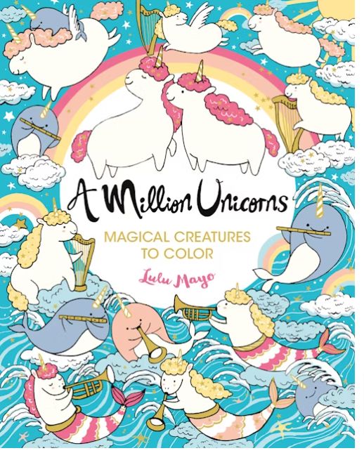 Million Unicorns Coloring Book