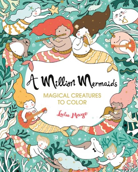 Million Mermaids Coloring Book