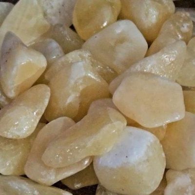 Calcite Orange Tumbled Stone .75"-1"