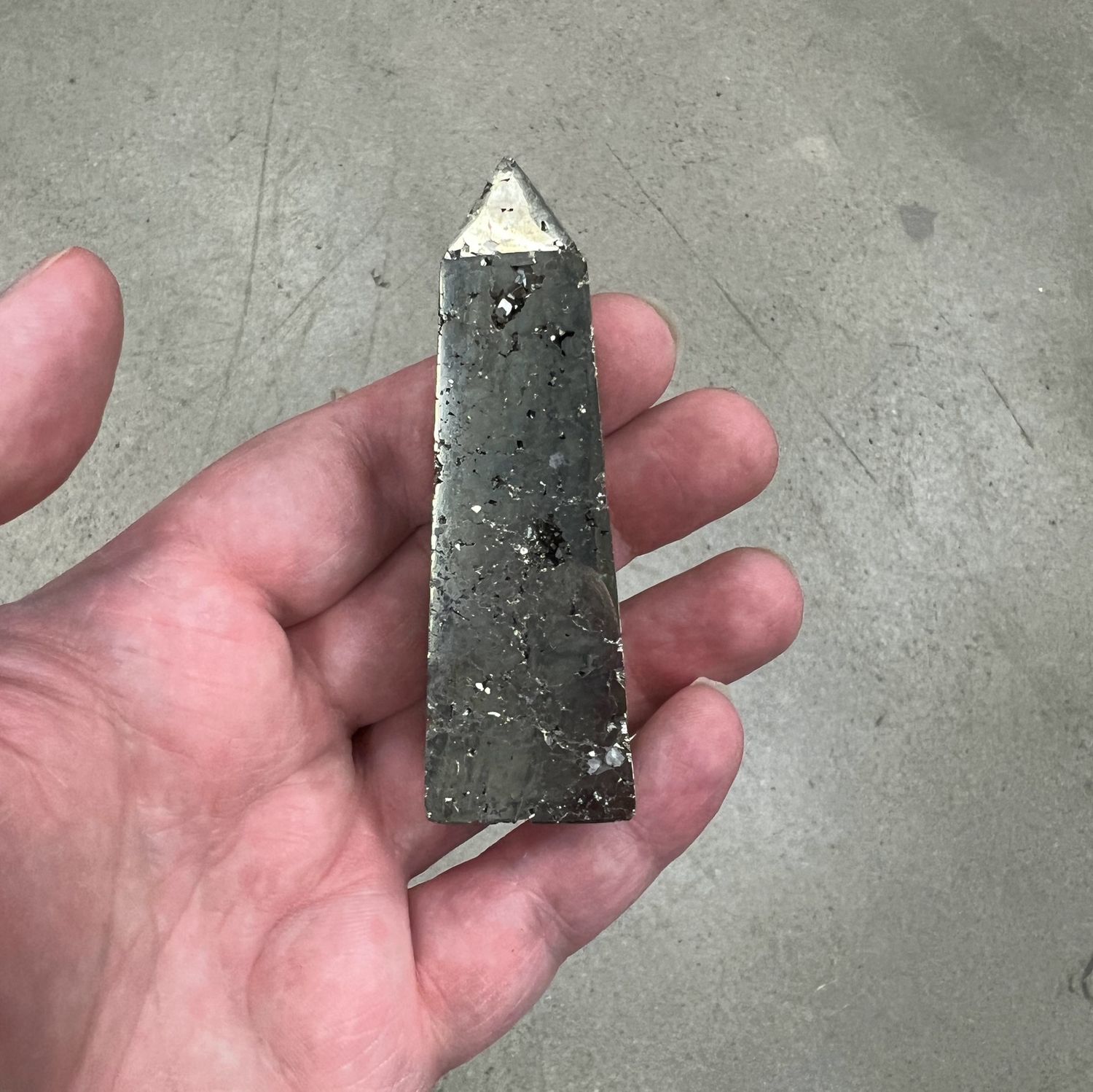 Pyrite Sparkling  Tower Obelisk (Peru) - Select, Type: 100g-150g