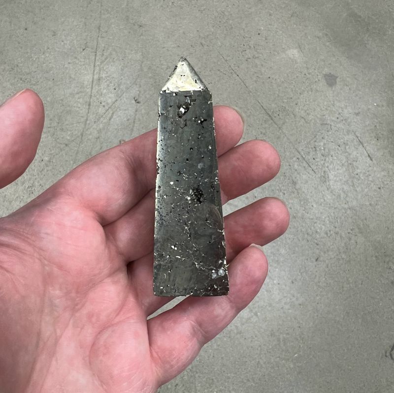 Pyrite Sparkling  Tower Obelisk (Peru) - Select