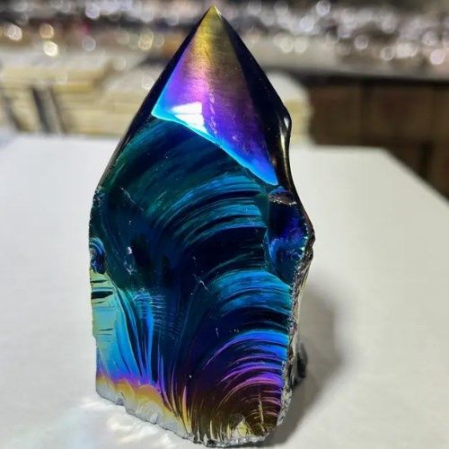 Obsidian Titanium Aura Semi-Polished Tower - Select