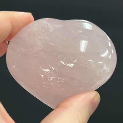 Quartz Rose Puffy Heart - Select