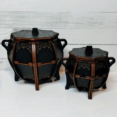 Cauldron Birch Engraved With Lid / Large