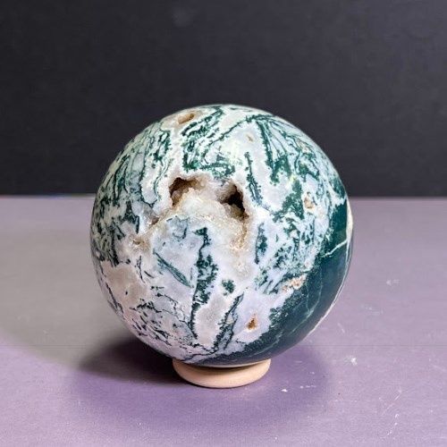 Agate Moss Sphere - Select