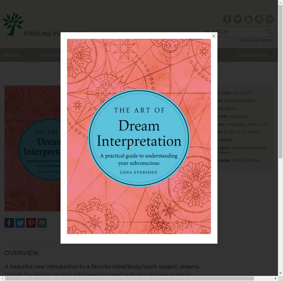 Art Of Dream Interpretation (hardcover)