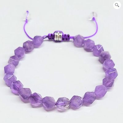 Bracelets 8mm Faceted w/ Pull String