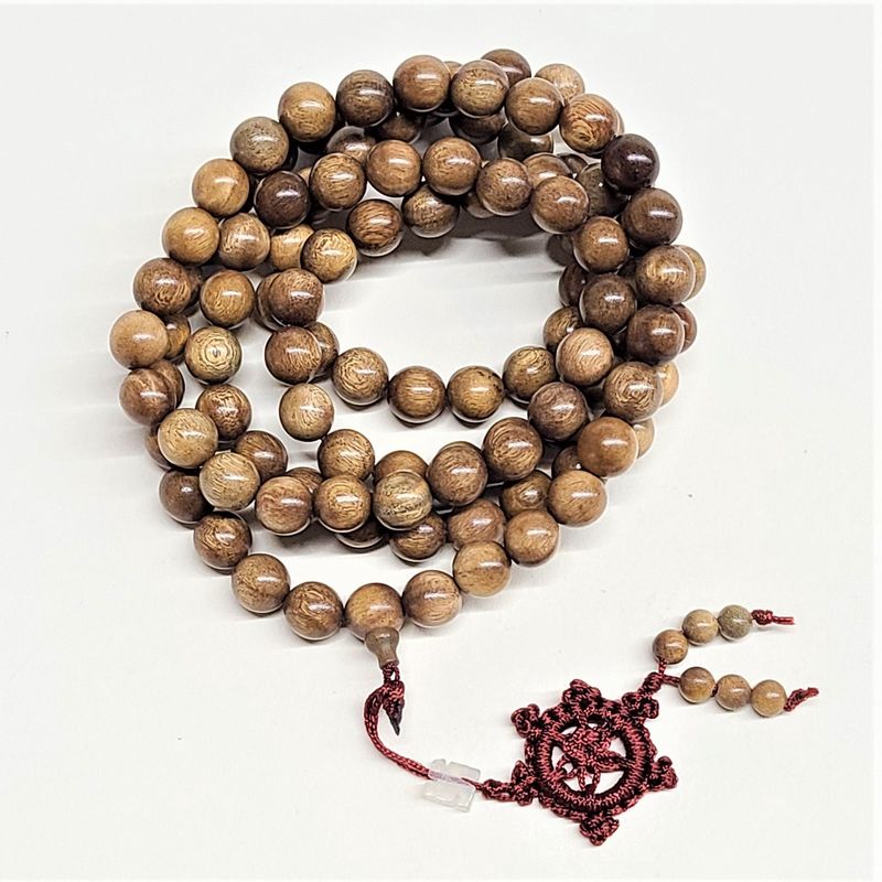 108 Green Sandalwood Prayer Beads 10mm
