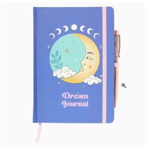The Moon Dream Journal W/ Amethyst Chip Pen