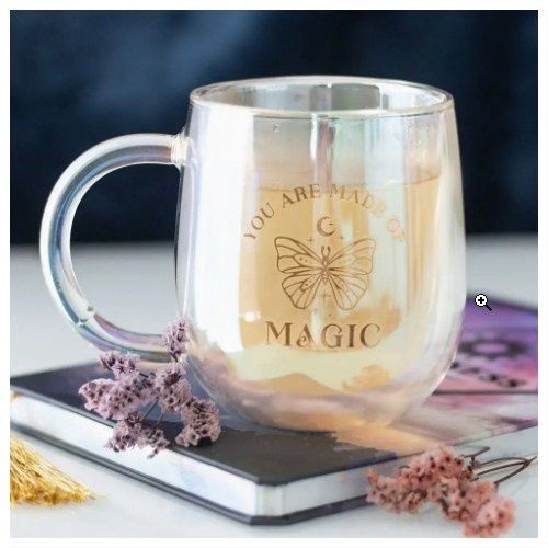 You Are Made Of Magic Iridescent Double Wall ed Glass