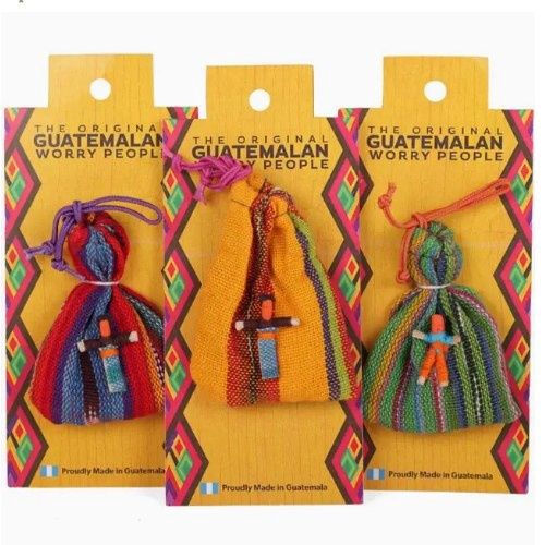 Guatemalan Worry Dolls in Bag
