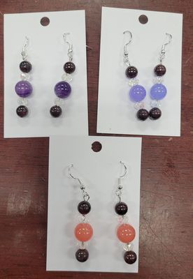 Earring Garnet
