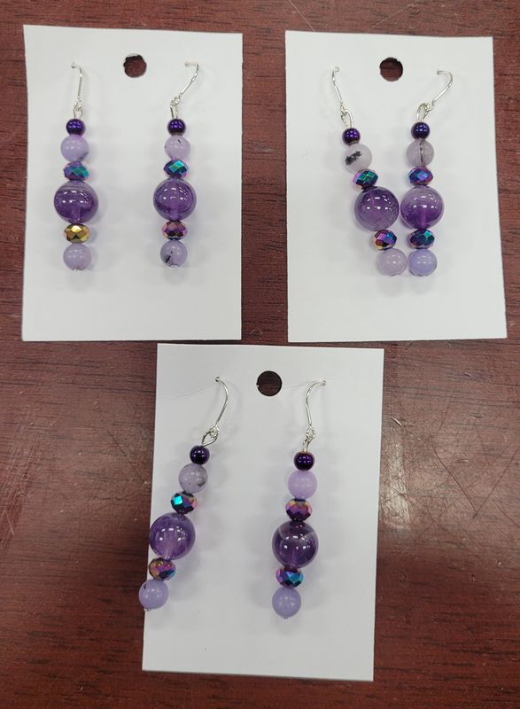 Earring Amethyst