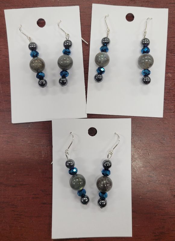 Earring Labradorite