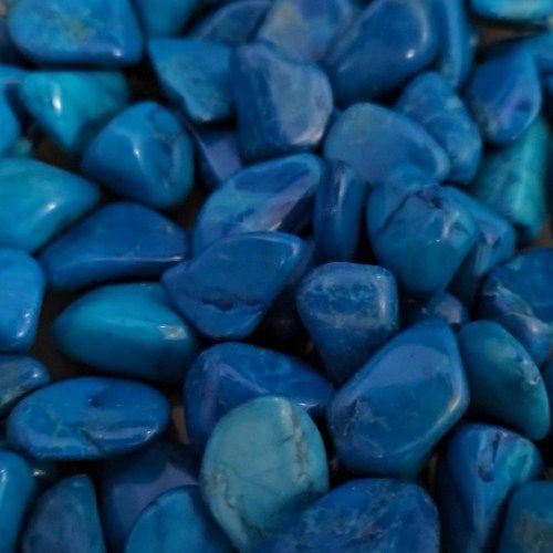 Diorite Blue Dyed Granite Tumbled Stone .5&quot;-.75&quot;