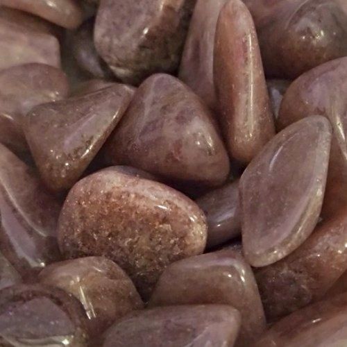 Aventurine Red Tumbled Stone 1&quot;-1.25&quot;